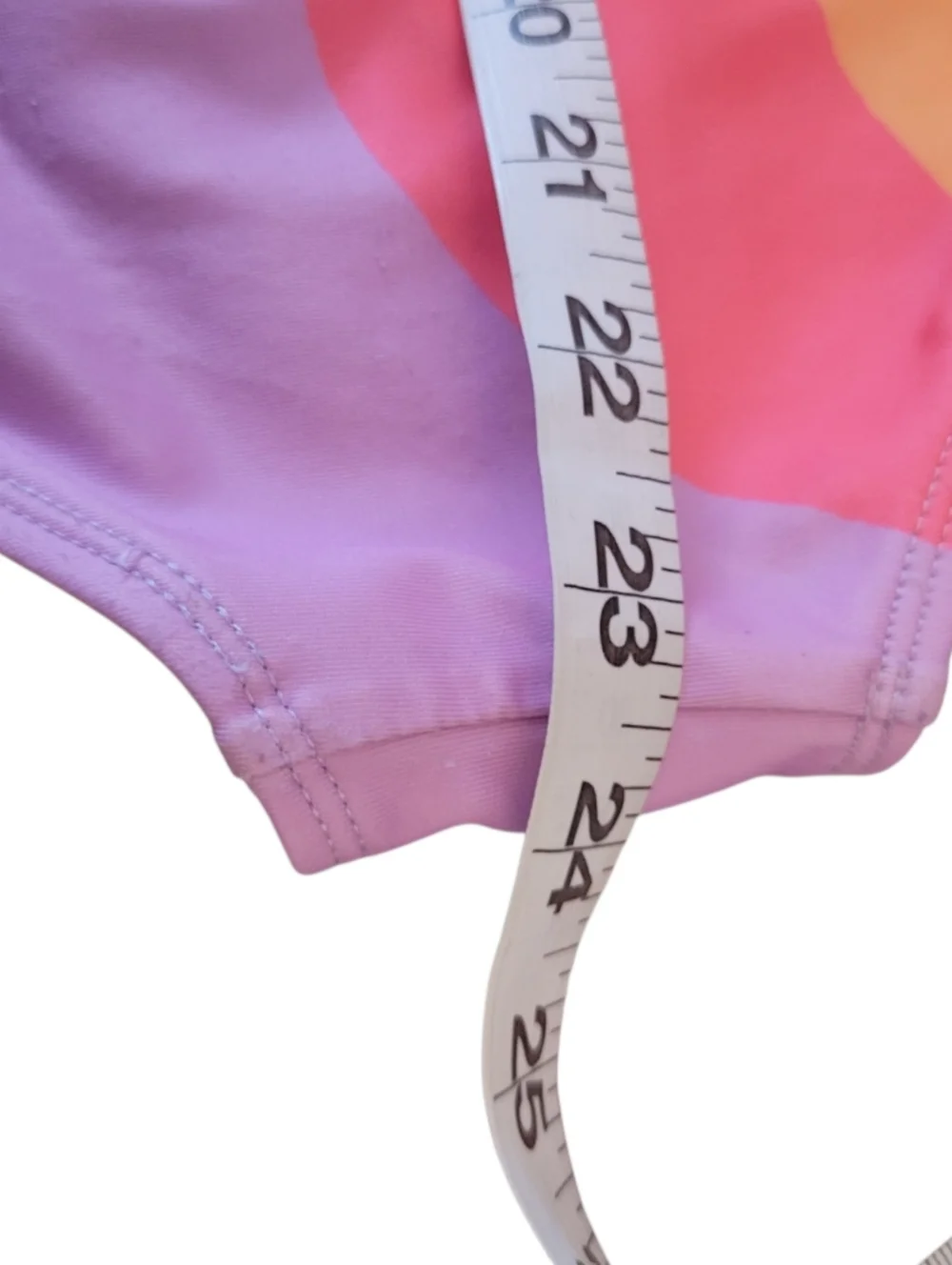 Wonder Nation Swimsuit One Piece Rainbow Stripes And Colors Straps Sz L‎ Plus